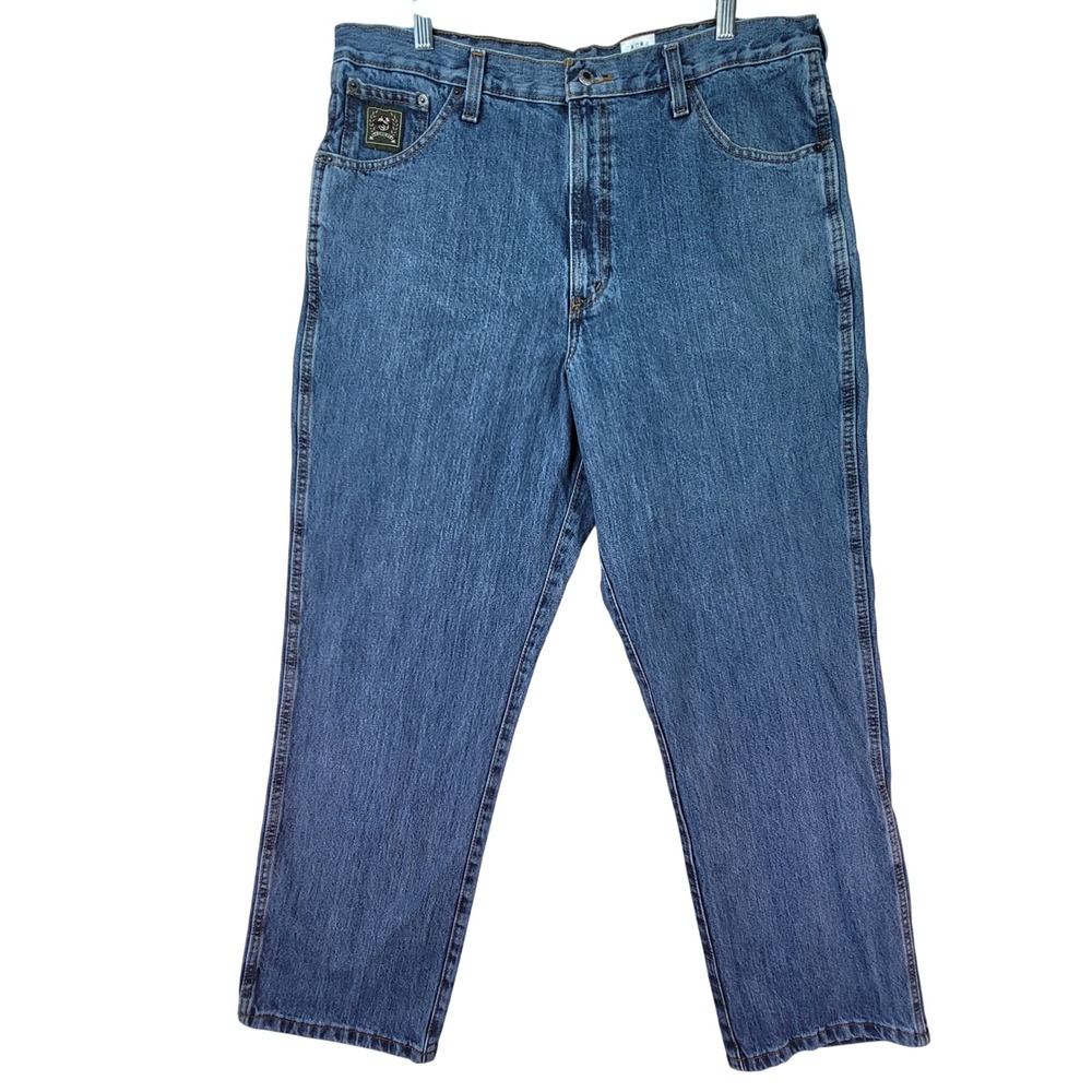 Cinch Green Label Jeans Mens 34x27 Blue Relaxed Fit Straight Leg Cowboy Western